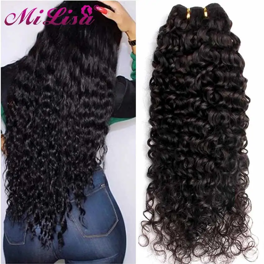 

10-30inch Brazilian Curly Wave Human Hair 3 4 Bundles Deals 100% Brazilian Hair Weaves Bundle Double Weft Natural Hair Extension