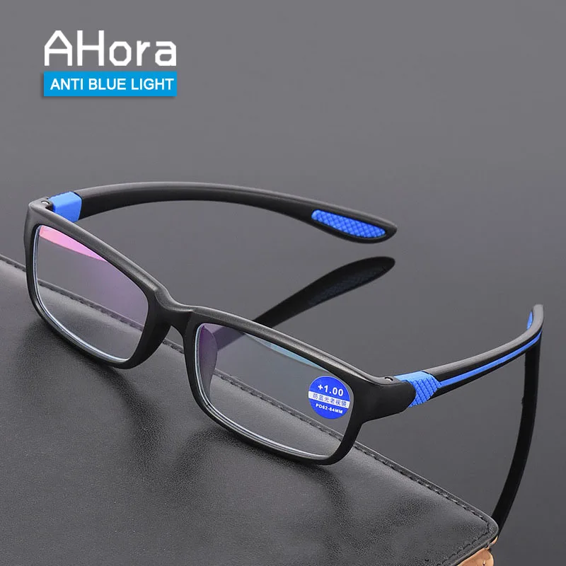 

Ahora Ultralight TR90 Reading Glasses Blue Light Blocking Presbyopia Eyeglasses Men Hyperopia Optical Eyewear +1.0+1.5+2.0+2.5+3