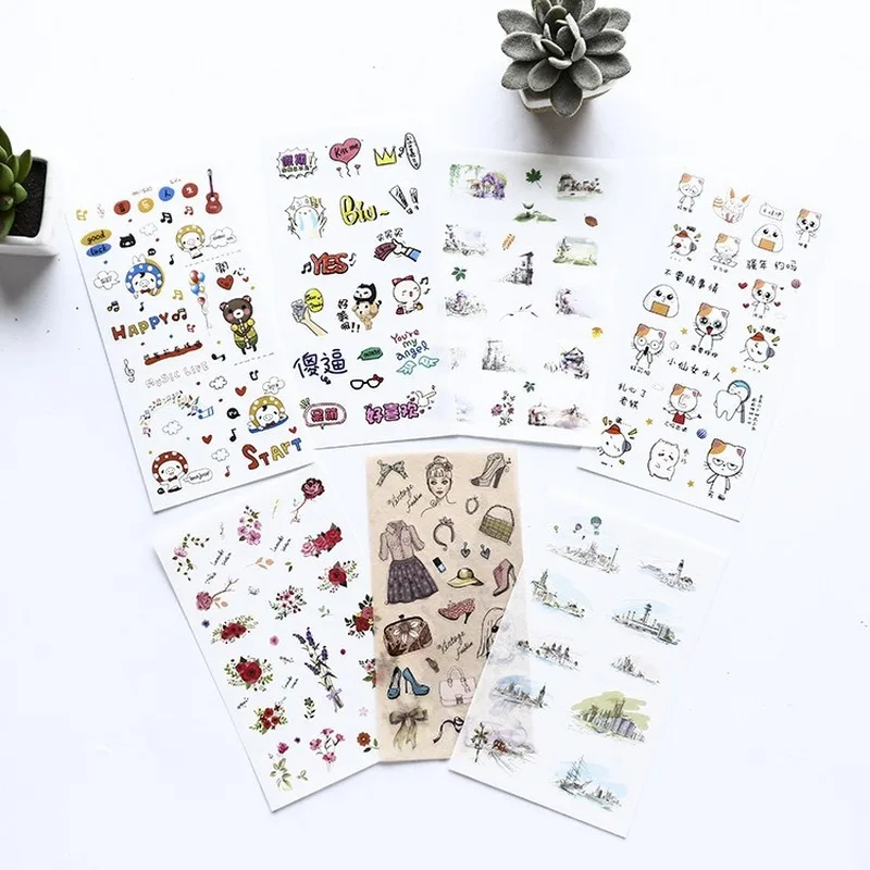 6 шт. музыкальный стикер для заметок малыш счастливый праздник корейский