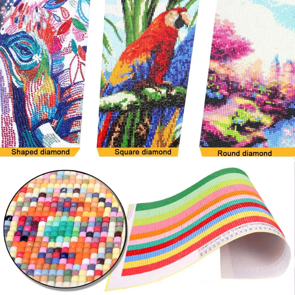 Полноразмерная алмазная живопись 5D с изображением моста Нью-Йорк темная ночь