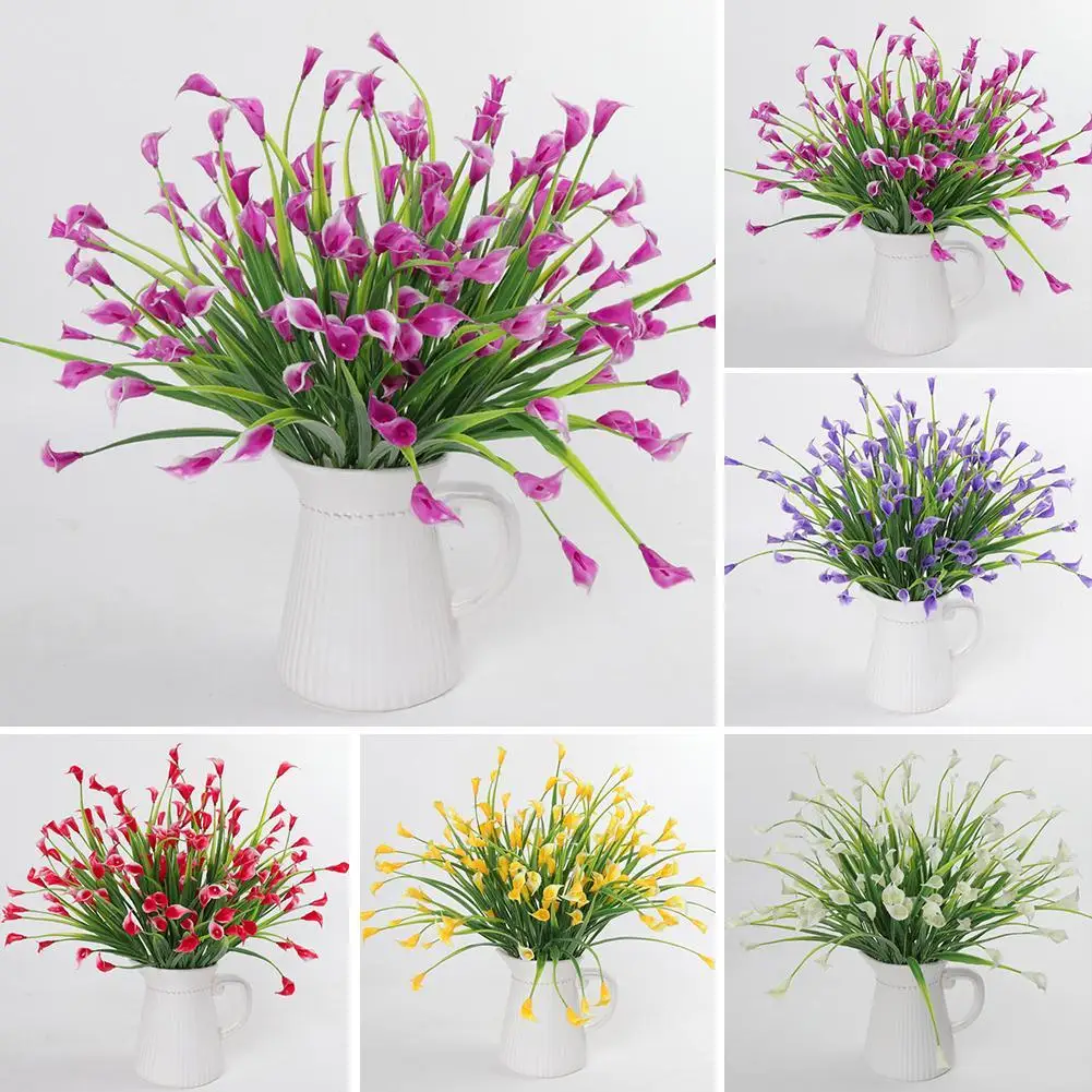 

1 Bouquet 5 Branches Artificial Calla Lily Flower Wedding Table Plant Home Decor