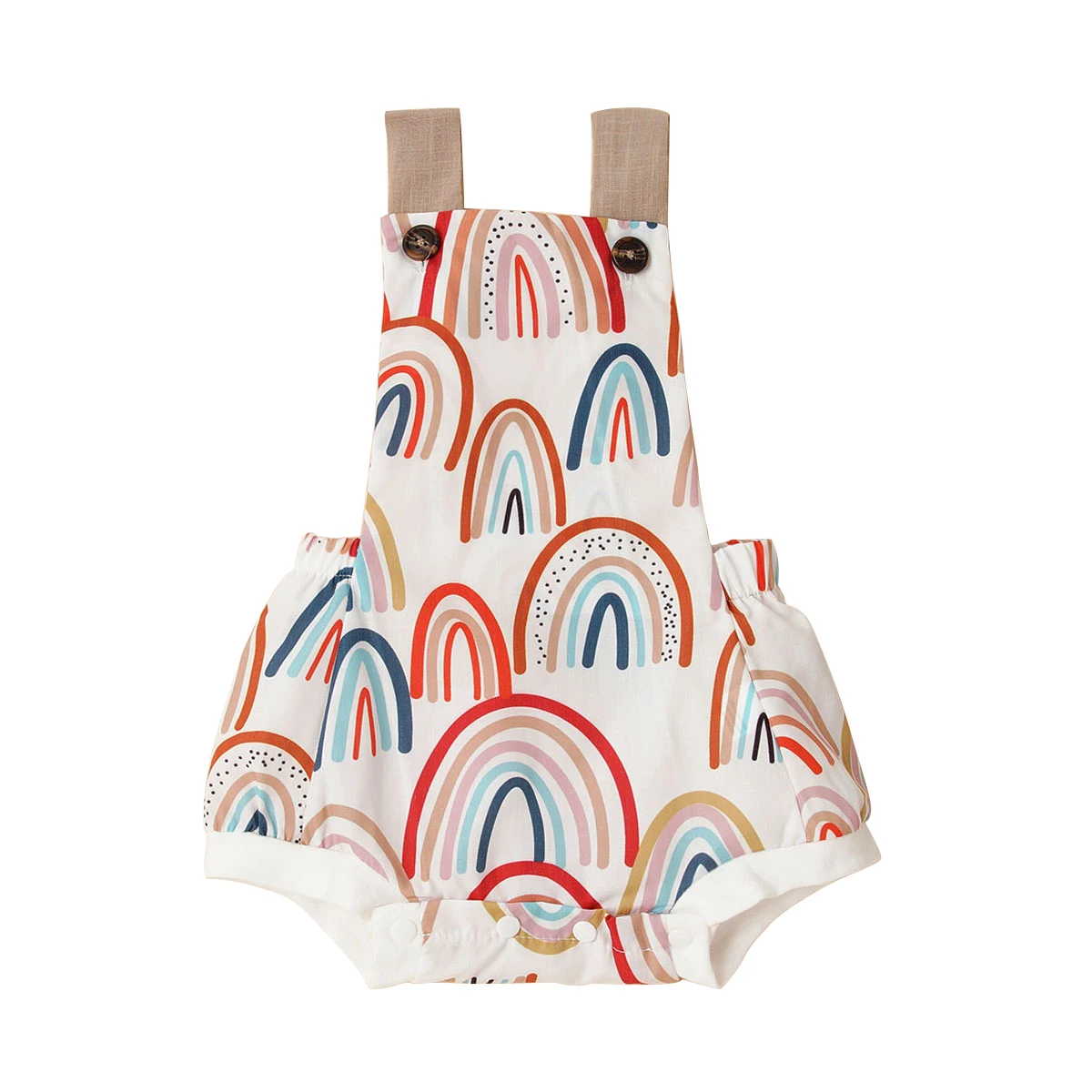 

Goocheer 2020 Summer Baby Clothes Toddler Baby Boys Girls Rainbow Print Romper Sleeveless Cotton Newborn Baby Romper Jumpsuits