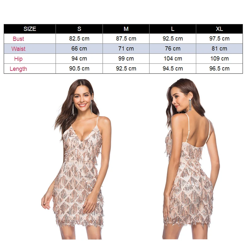 

Sexy Sequin Dress women Sparkling Deep V-neck bandage Summer Sexy Backless Dress elegant Gold Nightclub Party Dresses vestido