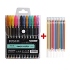 Набор гелевых ручек для взрослых, 1224 набора, гелевые ручки с блестками, цветные стержни для раскрасок, журналов, рисования и рисования, маркеры для школы