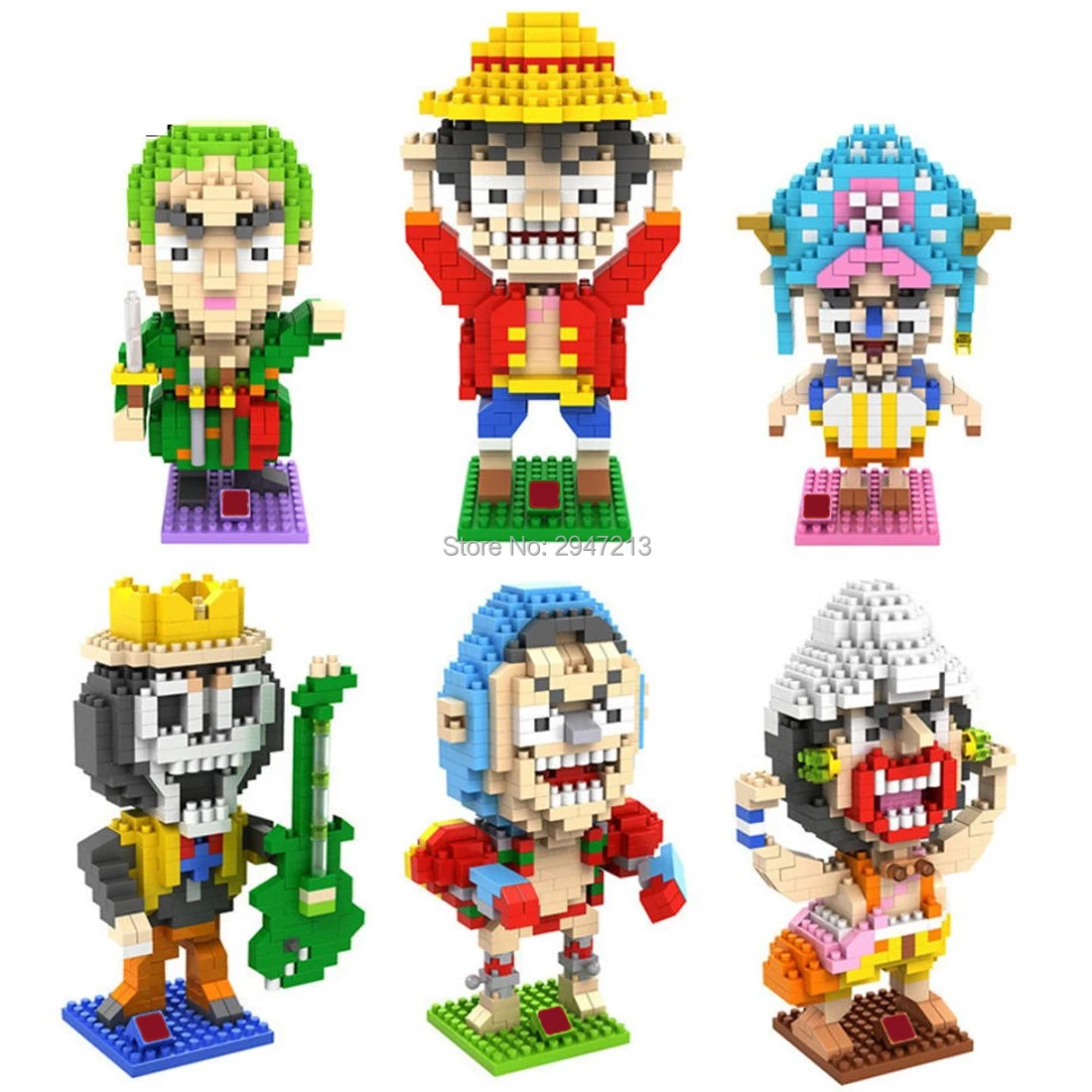 Лидер продаж классические слитные фигурки Lepining D Luffy Zoro Usopp Sanji Chopper Фрэнки Брук