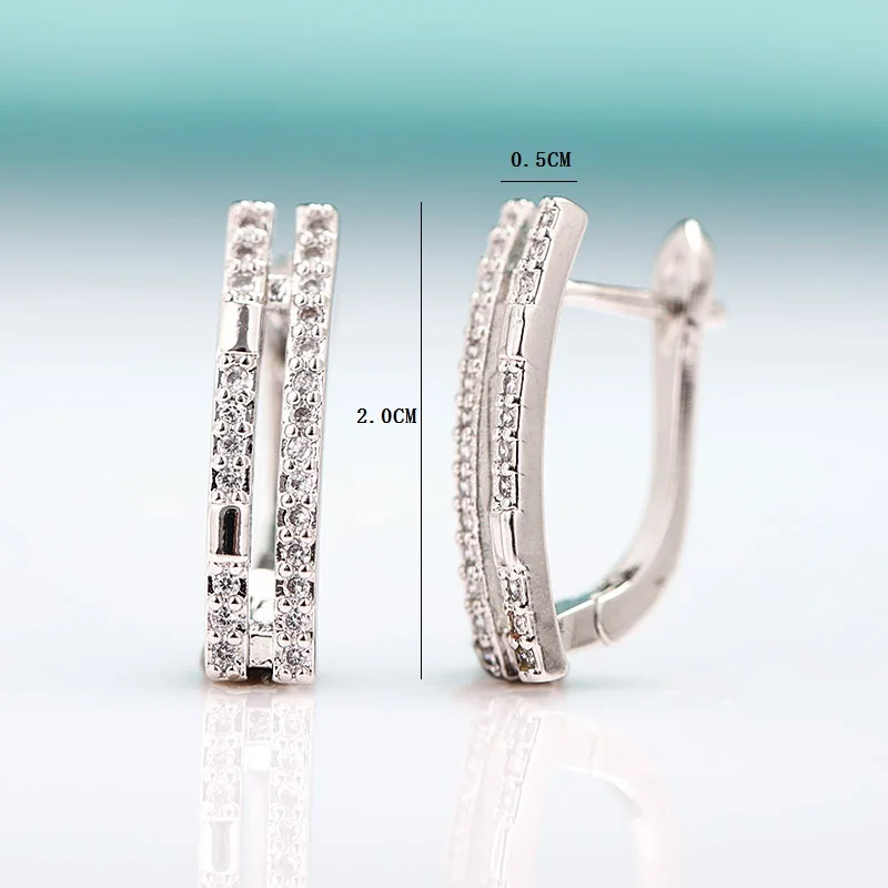 Женские серьги гвоздики из розового золота MAIKALE новые простые