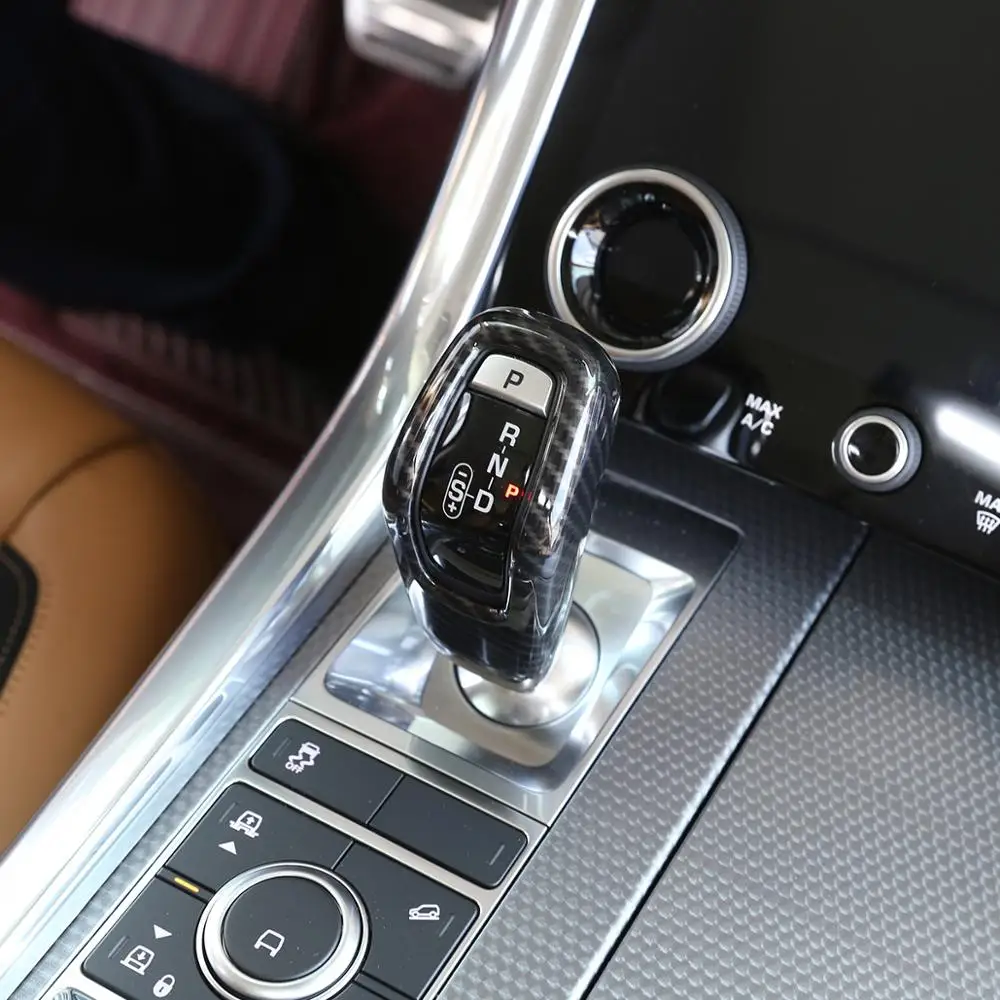 

Carbon Fiber Style For Land Rover Discovery Sport L550 2020 ABS Plastic Gear Shift Head Cover Trim Car Interior Accessories