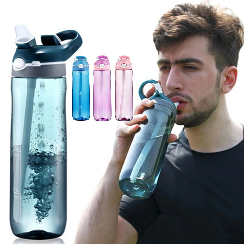 

Уличная ручка с крючком и эластичной соломинкой, спортивная чашка большой емкости, герметичная Осенняя чашка, SAL99