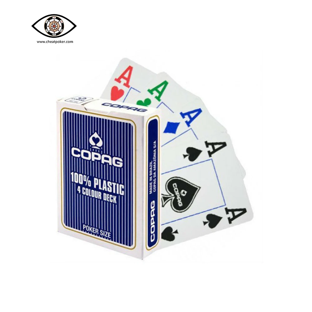 marked playing cards for infrared contact lenses plastic copag 4 colour deck magic tricks board game anti cheating poker free global shipping