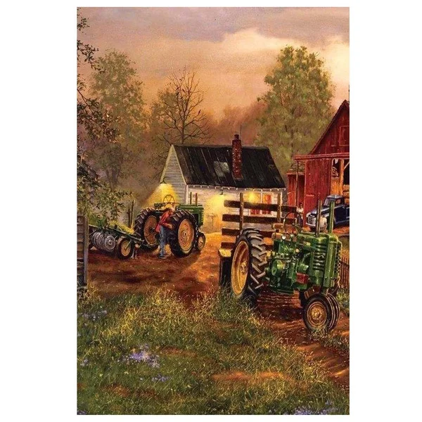 

Retro Green Tractor Farm Metal Tin Sign Plate Farm Bar Cafe Pub Wall Decoration Shabby Chic Vintage Plaque Home Decor Poster