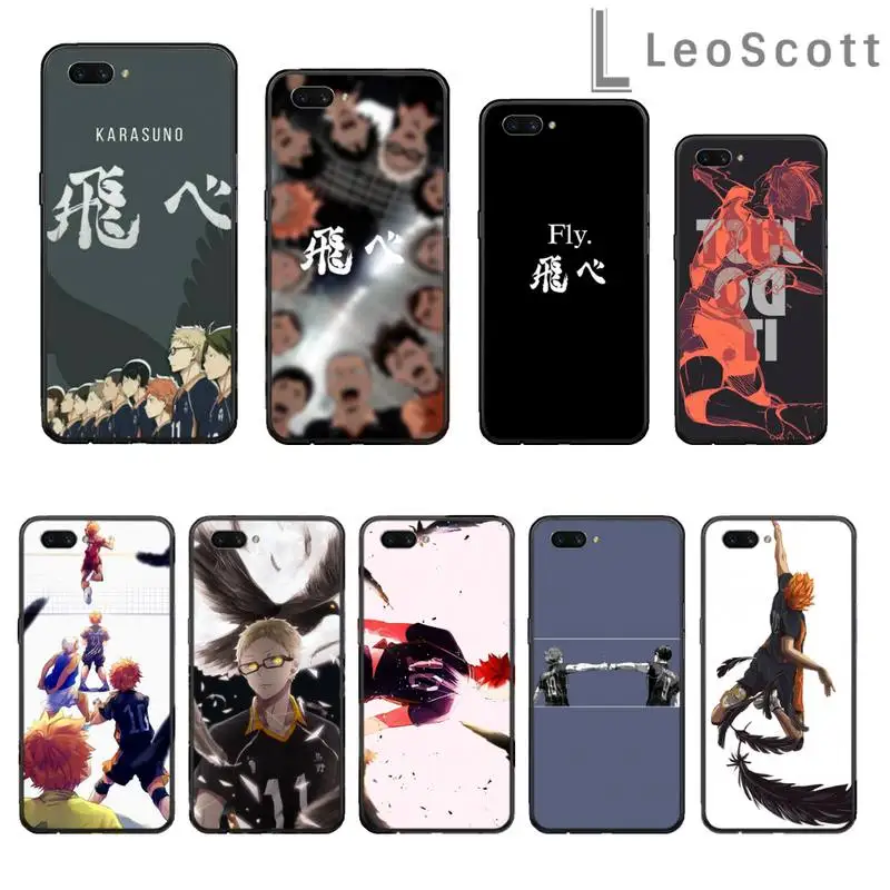 

Haikyuu volleyball anime fly Phone Case For OPPO R9 R11 R15 R17 RENO Realme S PLUS Normal 2z 3 5 C2 pro cover