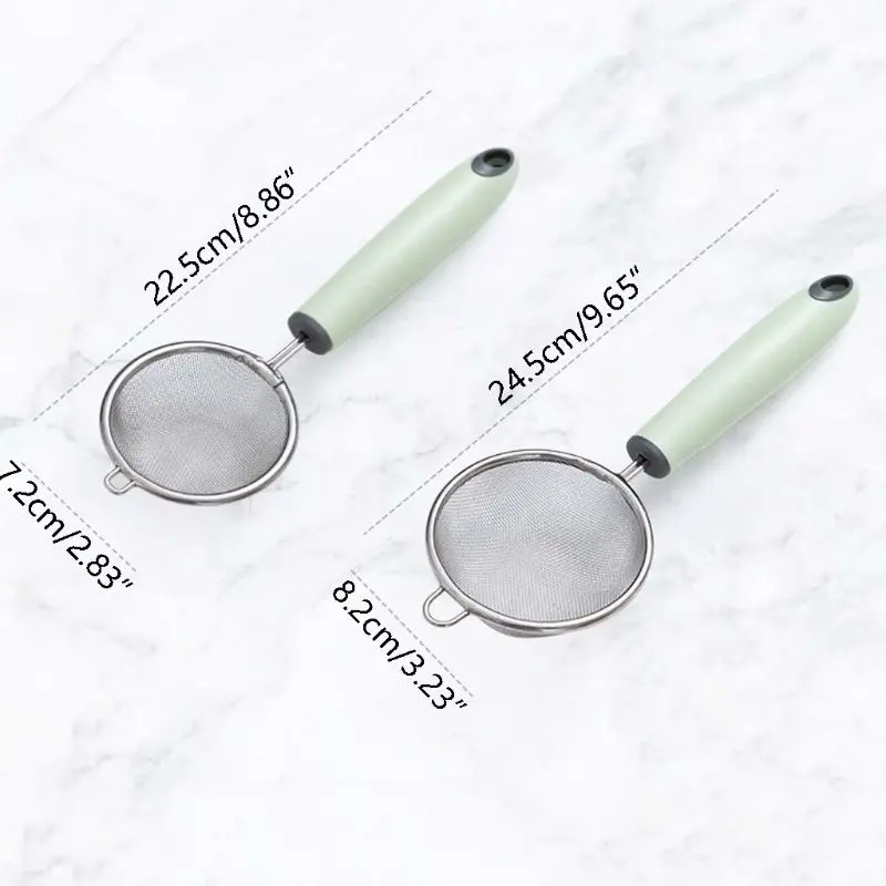 

Small Fresh Kitchen Stainless Steel Wire Fine Mesh Sieve Oil Strainer Flour Colander Sifter DIY Kitchen Tools For Filtering Food