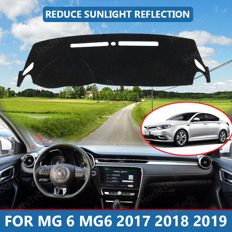 

Anti-Slip Anti-UV Mat Dashboard Cover Pad Dashmat Protect Carpet for MG 6 MG6 2017 2018 2019 Accessories