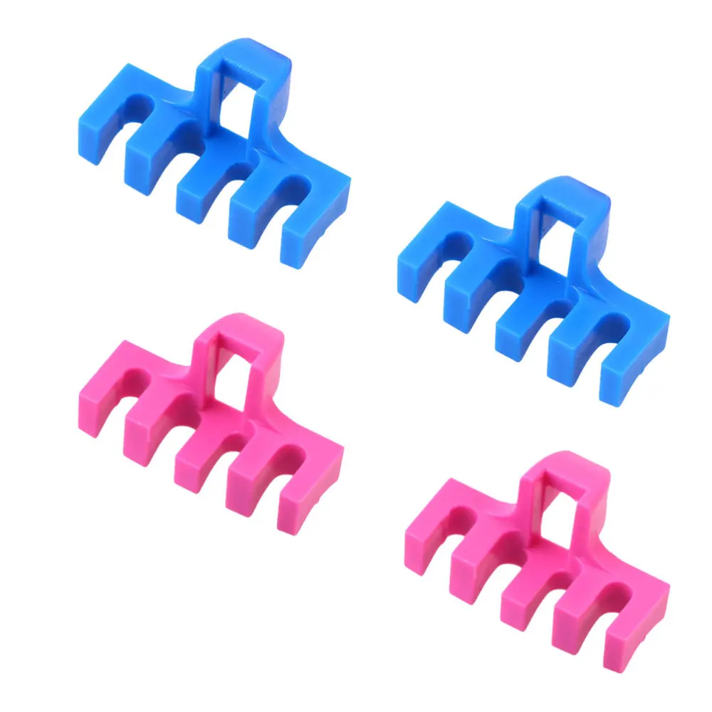 

4pcs Badminton Racket Stringing Machine Tool Load Spreader Adapter Attachment (2 Blue and 2 Rose Red)