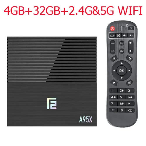 4GB 32GB 5G wifi Android 9,0 tv box A95X F2 Amlogic S905X2 Поддержка 2,4g и 5g Wifi Bluetooth 1080p 4K Google плеер Netflix Youtube Smart tv box - Цвет: 4GB 32GB 5G wifi