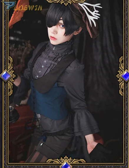 Черный Дворецкий Ciel Phantomhive Хэллоуин маскарадный костюм Kuroshitsuji вечерние костюмы
