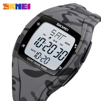 skmei led display men digital wristwatch military chronograph waterproof countdown timer sport watches relogio masculino 1610