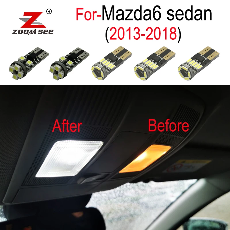 Белая фотолампа + светодиодная задняя лампа Внутренняя купольная зеркальная для