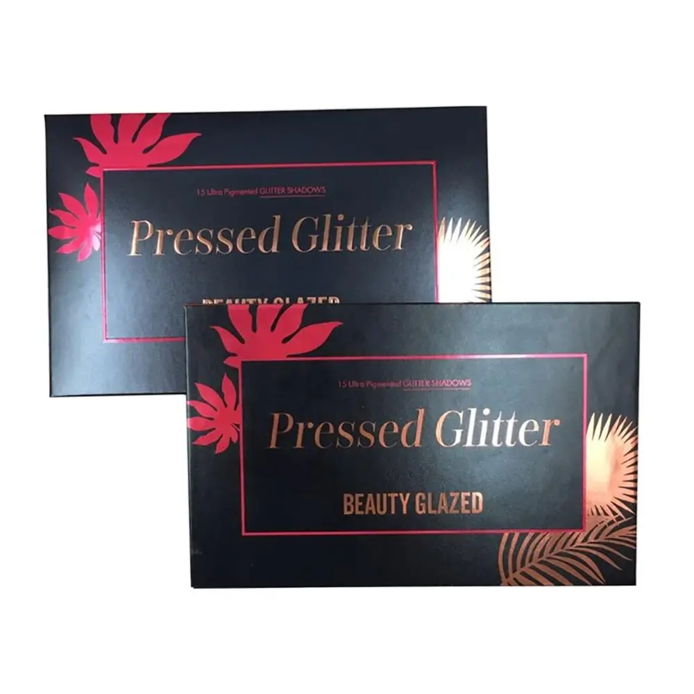 BEAUTY GLAZED 15 цветов Палитра теней для век блестящая прессованная стандартная