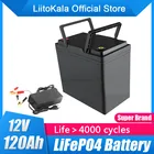 Литий-Железный аккумулятор LiitoKala, 12 В, 12,8 А ч, lifepo4, в, для кемпинга