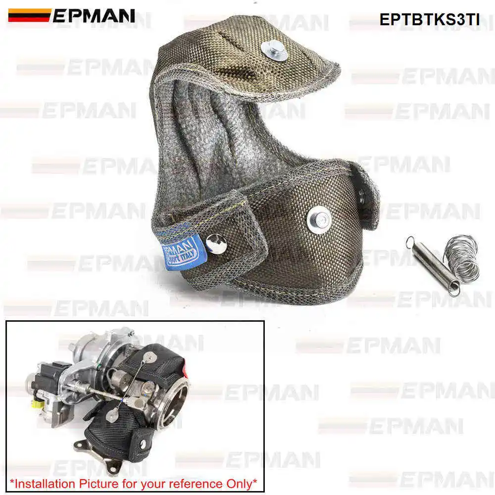 EPMAN гоночное титановое турбо тепловое защитное одеяло для Audi S3/для Volkswagen Golf Mk7/для