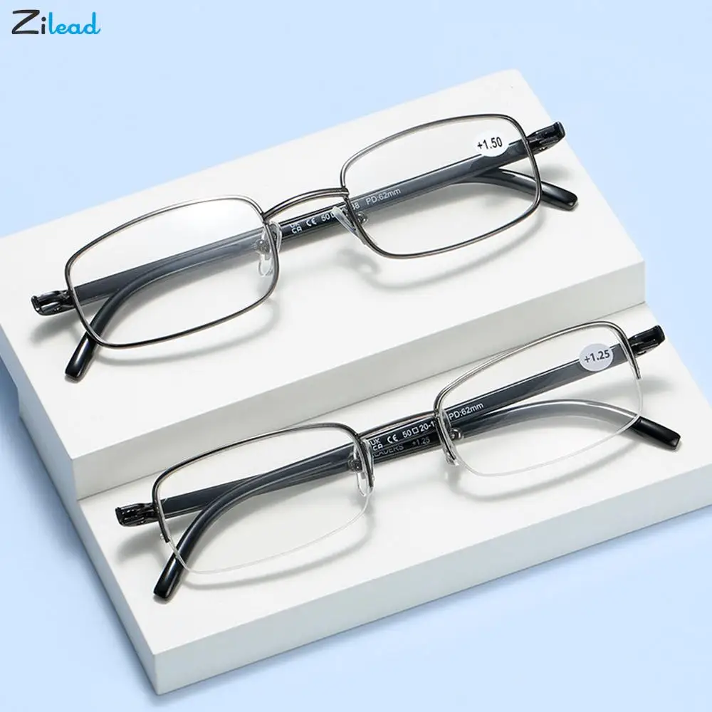 

Zilead Men Business Reading Glasses Unisex Ultralight Office Anti Blue Light Presbyopia Eyeglasses Diopters+1.25 1.5 2 2.5 3 3.5