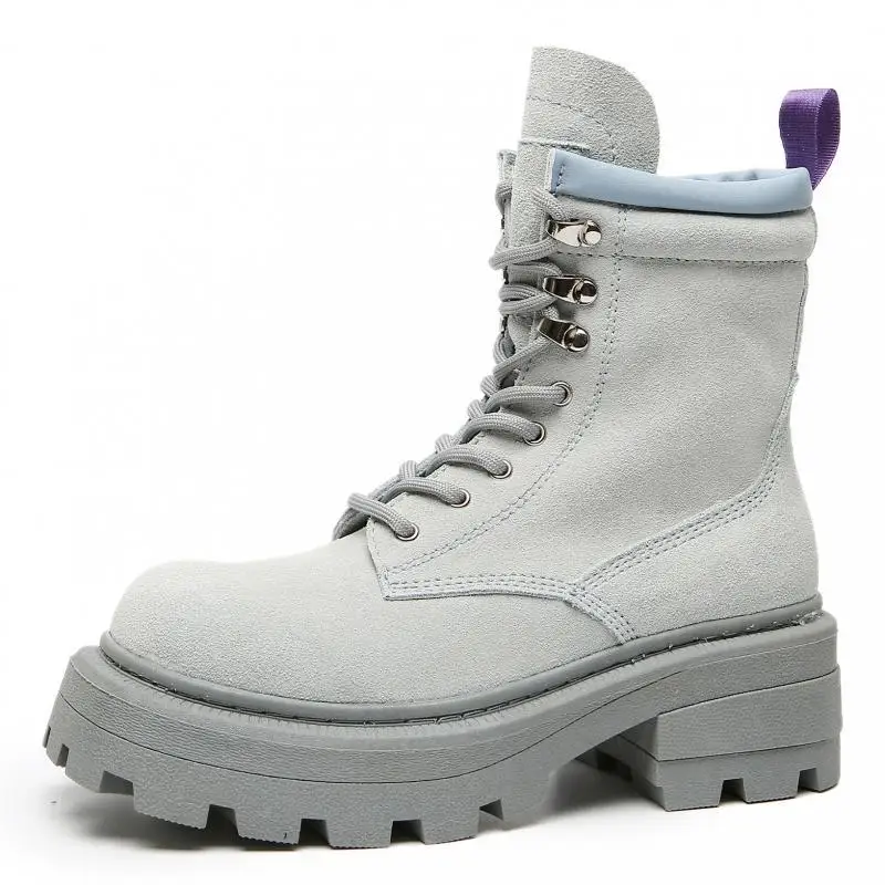 

Ankle Boots Women Heels Genuine Leather Boots Woman Platform Shoes for Women 2021 Trend High Heels Designer Shoes Woman Booties