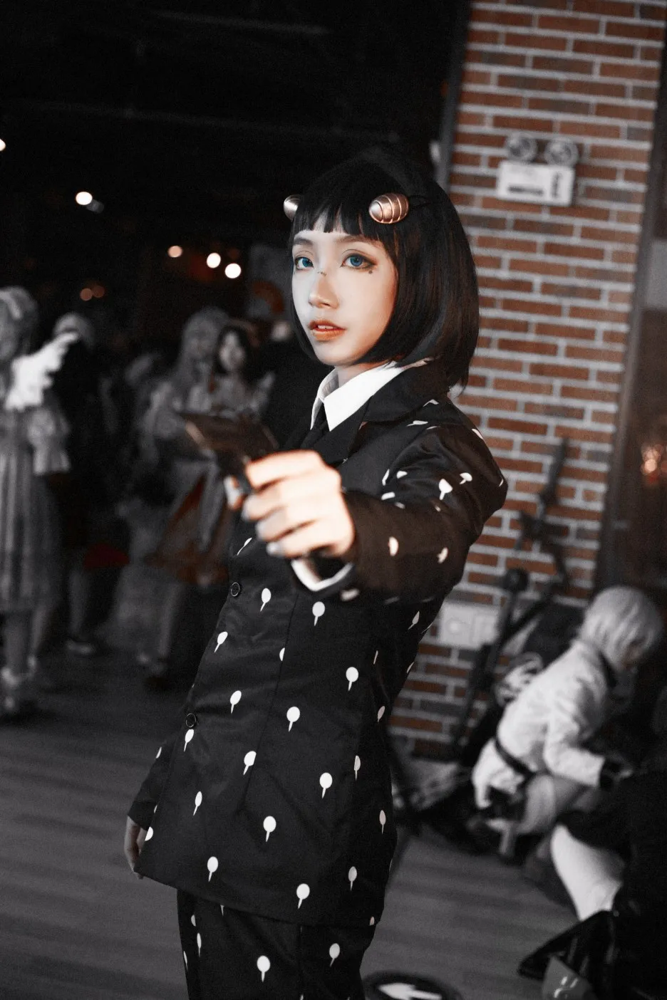 Костюм для косплея Бруно бактерината черный костюм