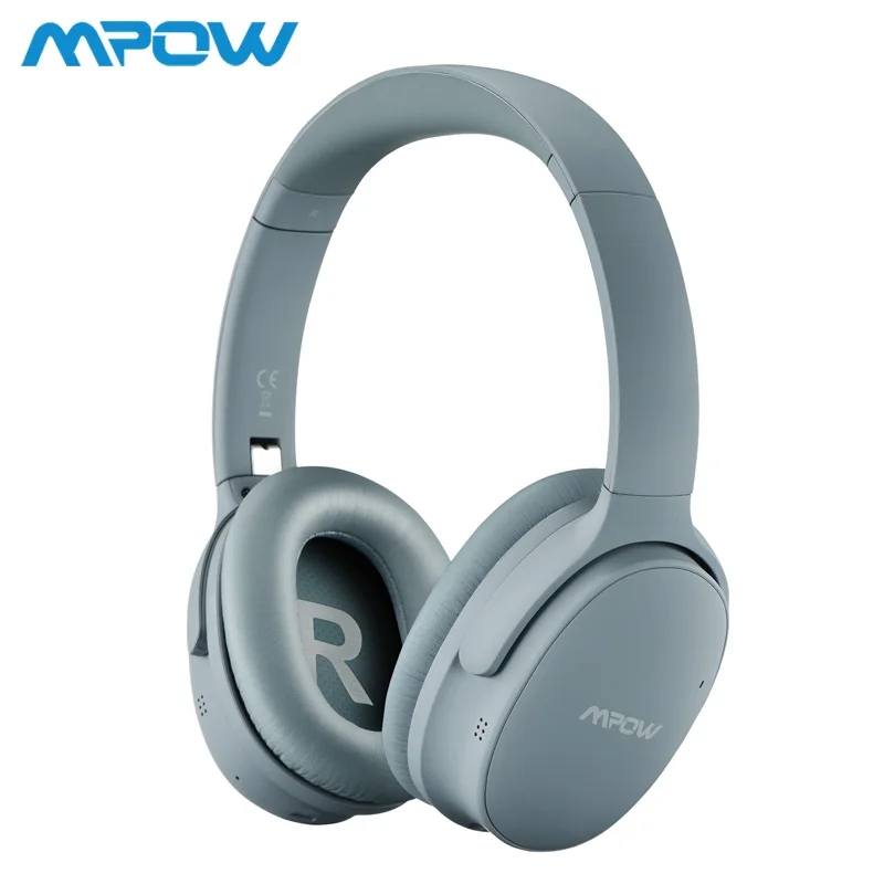 Grey AH Mpow H10 активные Беспроводные наушники с шумоподавлением Bluetooth 18-25 ч Время воспроизведения ANC гарнитура с микрофоном для iPhone huawei Xiaomi - Цвет: Grey AH