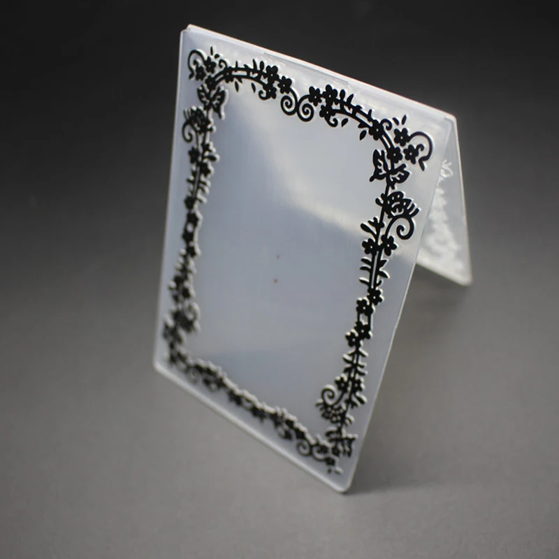 

HOT plastic Lace Flower Frame template craft card making paper card album wedding decoration scrapbooking Embossing folders