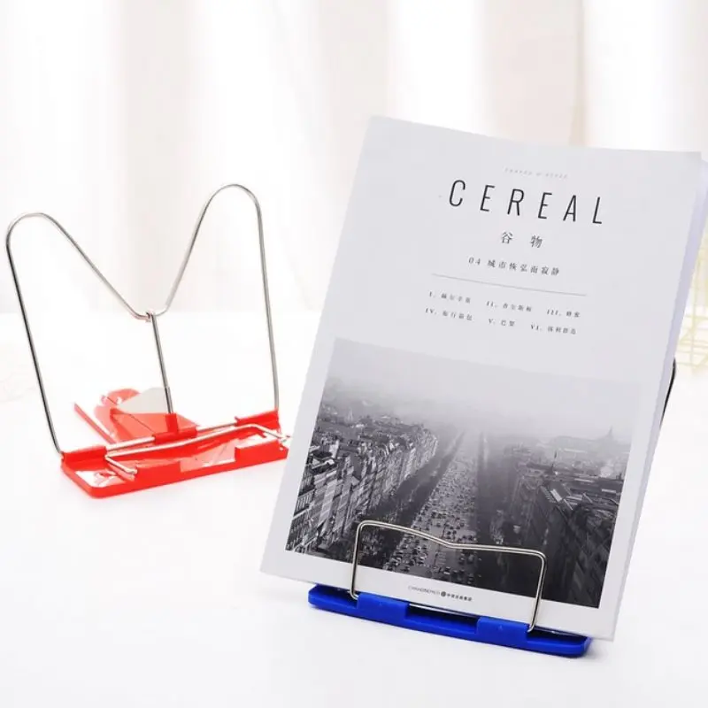 

Portable Foldable Adjustable Bookend Stand Reading Book Stand Document