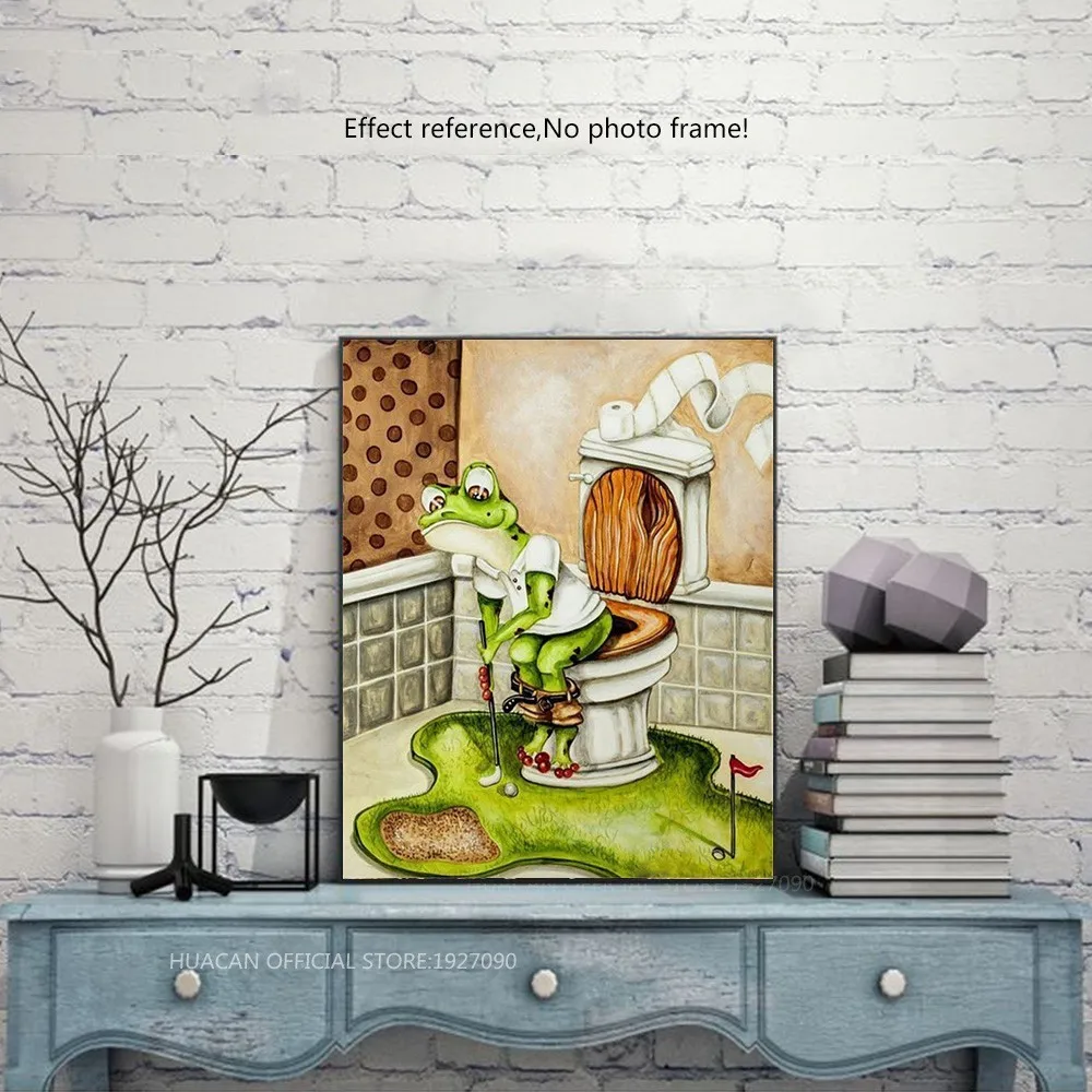 HUACAN 5D DIY Алмазная Вышивка Животных картина полностью квадратная лягушка мозаика