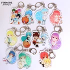 Аниме Kuroko без корзины брелок для мужчин фанаты Tetsuya Kagami Taiga Midorima Косплей кольцо для ключей