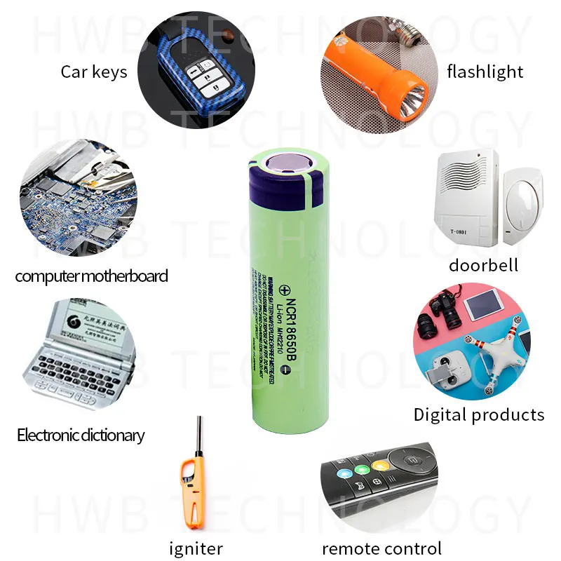 100% новый Оригинальный NCR18650B 3 7 v 3400 mah 18650 литиевая аккумуляторная батарея фонарик