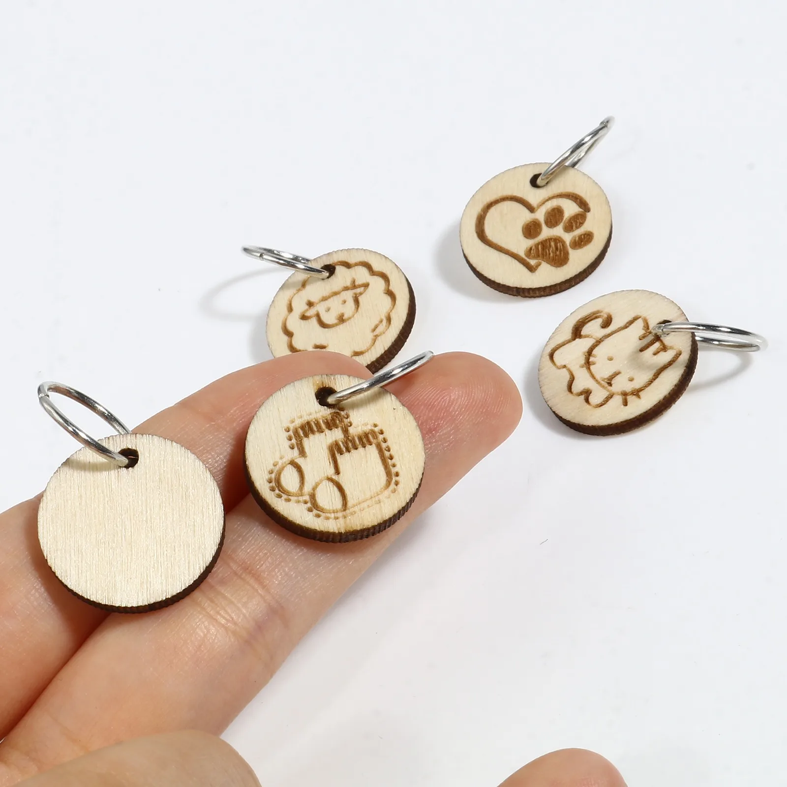 5 шт./компл. деревянные спицы маркеры для вязания из сплава цинка светильник лые