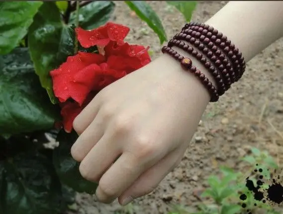 Тибетский буддизм 216 деревянные молитвенные бусы ожерелье Будды