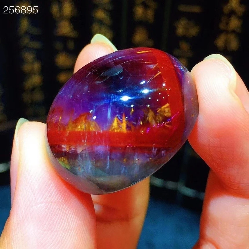 

Genuine Natural Cacoxenite Auralite 23 Rectangle Pendant 26.4x22x14.3mm Purple Red Women Men Canada Crystal Jewelry AAAAA