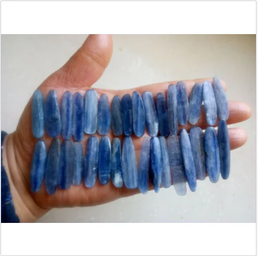 32 шт. лезвия синего кианита необработанный натуральный драгоценный камень 40 50