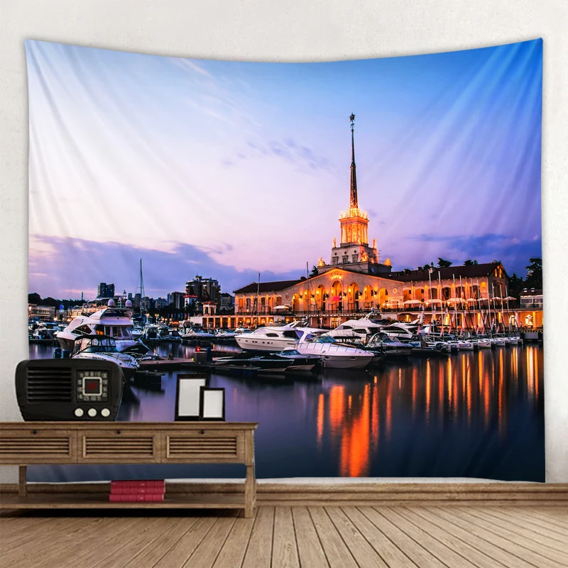 

Architecture Tapestry Bohemian Wall Hanging Dream Hanging Cloth Mandala Printed Tapestry Living Room Bedroom Home Decor