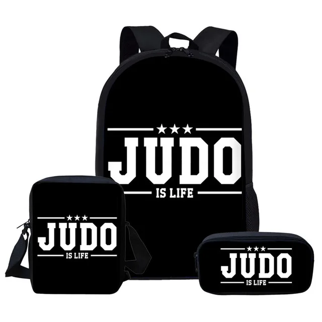 

I love judo Print School Backpacks for Kids School 3/piece set Bags for Student Girls Book Bag Children Custom pattern Backpack