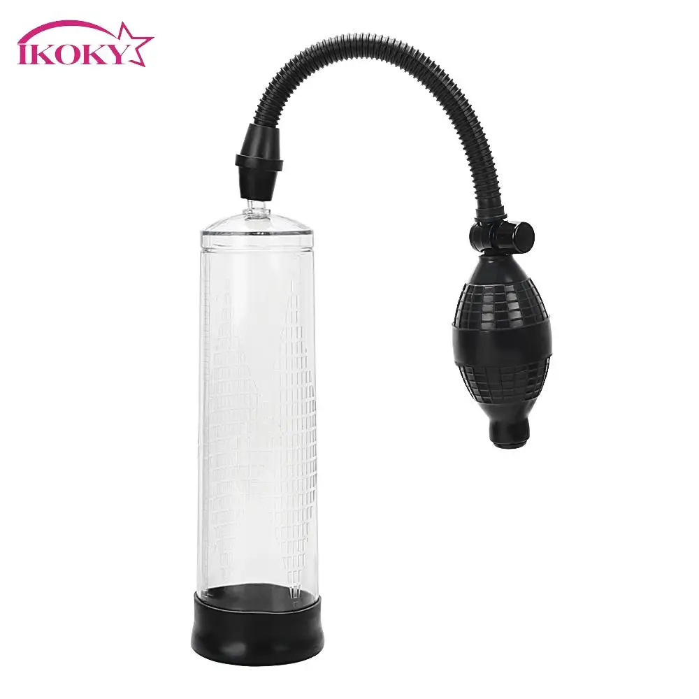 

IKOKY Vacuum Pump Penis Pump Extender Delayed ejaculation Penis Enlargement Enlarge Climax Sex Toys For Men