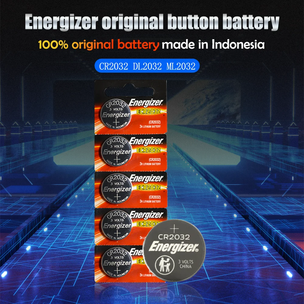 30PCS/lot Original Energizer CR2032 CR 2032 3V Lithium Battery For Computer Electronic Scale Toy Motherboard Control Button Cell |