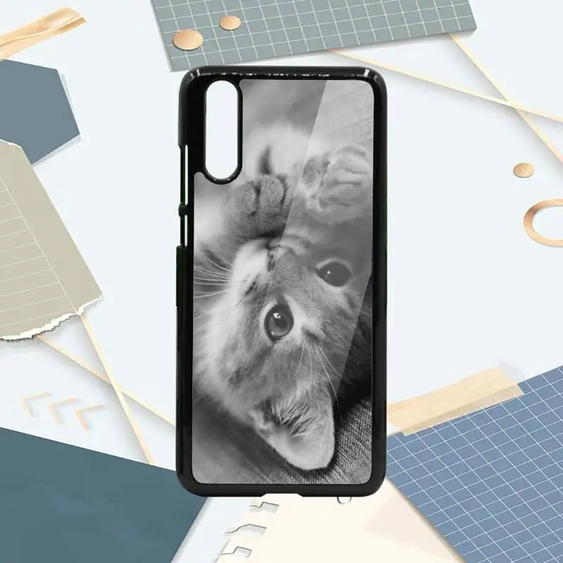 

Cute Animal Lovely cat Phone Case PC For Samsung galaxy S note 8 9 20 10 e lite2019 plus pro ultra