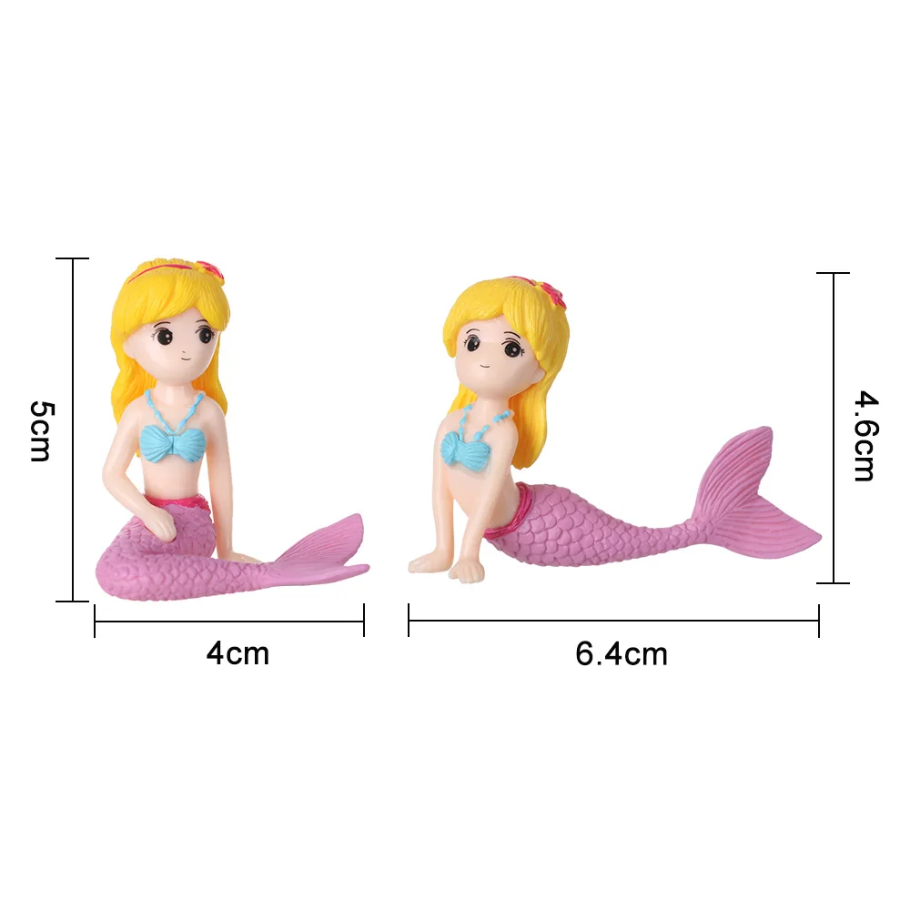 

Miniature Sexy Mermaid Figurines Fairy Garden Family Micro Landscape Ornament Home Decor Resin Craft Creative Scene Decoration