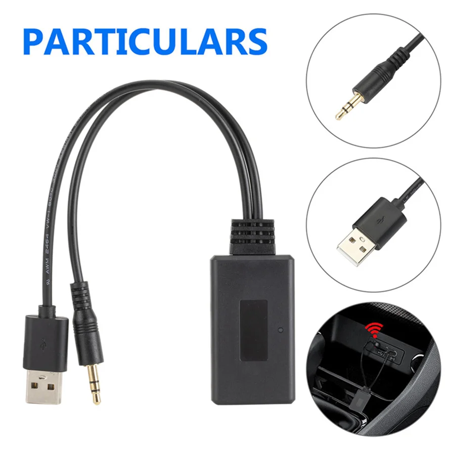 Адаптер приемника Bluetooth 5 0 беспроводной адаптер USB + разъем 3 мм стерео аудио для