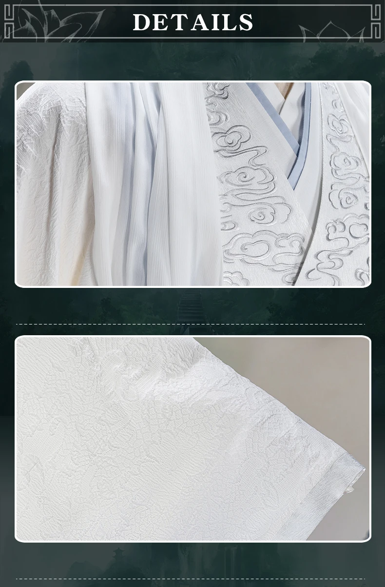 Uwowo The Untamed сериал Lan Wangji Косплей Костюм Mo Dao Zu Shi Lan Zhan костюм с аксессуарами