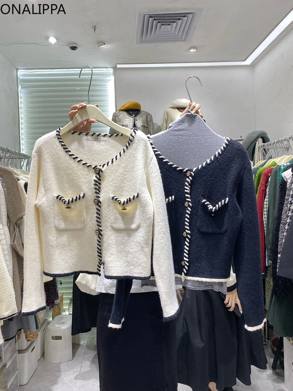 

Женский свитер с длинным рукавом, на осень/зиму