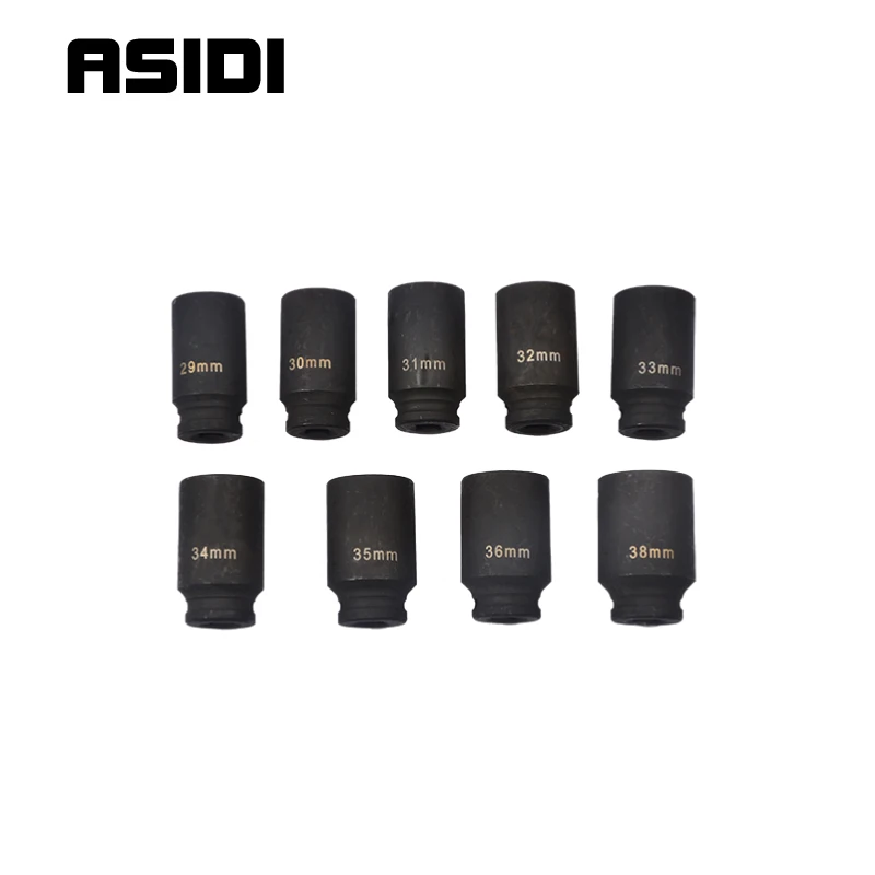 Набор гаек для цапфы с глубокой отдачей 9 шт. 1/2 дюйма 29-30-31-32-33-34-35-36-и 38 мм |