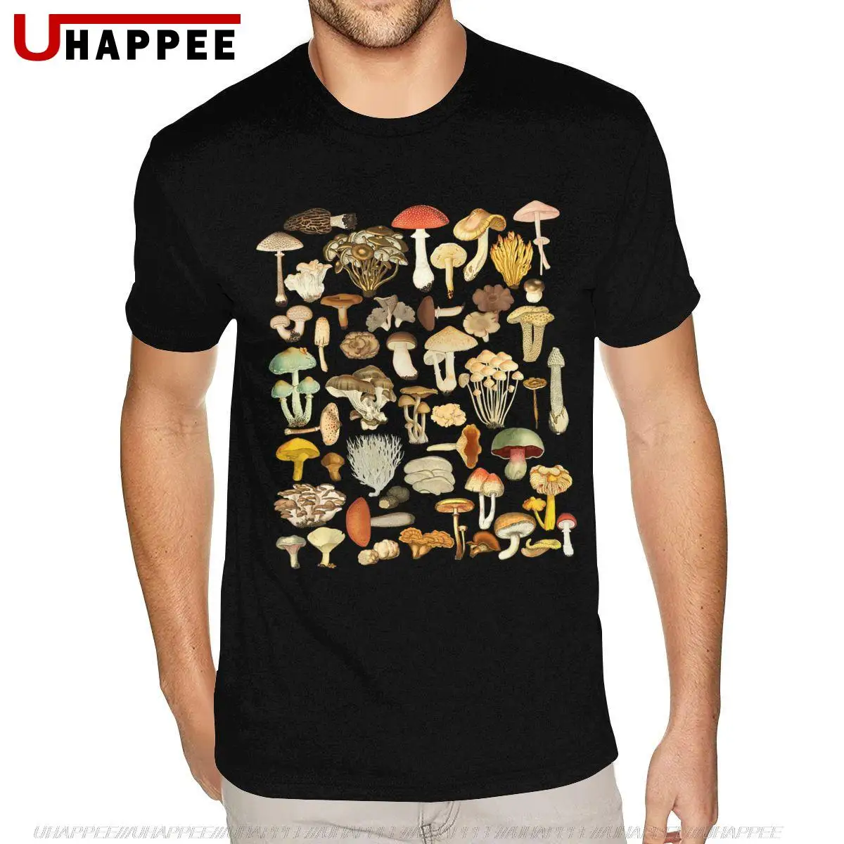 Рубашка в виде грибов майка с коротким рукавом для мужчин фирменная официальная