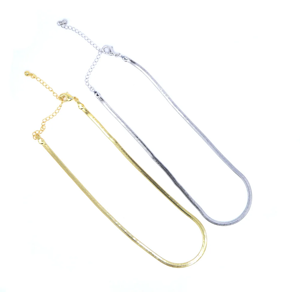 Распродажа ошейник 2021 цепочка чокер в елочку змеиная Ожерелье для женщин и